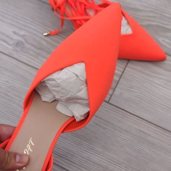 (7-2787)  🔥3/$20🔥 Mysoft Women's Wrap Heeled Sandals Strappy Sz 8 - Picture 9 of 13